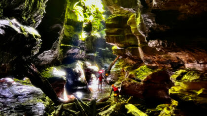 Blue Mountains Climbing School Grand Canyon Green Light Log Jam